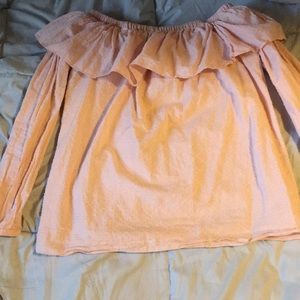 Micheal Kors pink off the shoulder top